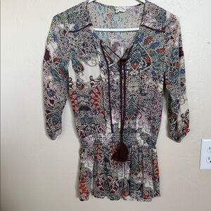 Japna Multicolor Boho Blouse